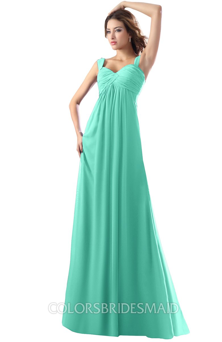 seafoam green prom dress