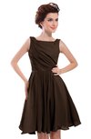 ColsBM Courtney Copper Modest A-line Bateau Sleeveless Zip up Ruching Homecoming Dresses