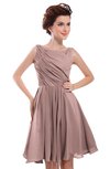 ColsBM Courtney Nectar Pink Modest A-line Bateau Sleeveless Zip up Ruching Homecoming Dresses