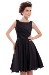 ColsBM Courtney Perfect Plum Modest A-line Bateau Sleeveless Zip up Ruching Homecoming Dresses