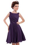 ColsBM Courtney Violet Modest A-line Bateau Sleeveless Zip up Ruching Homecoming Dresses