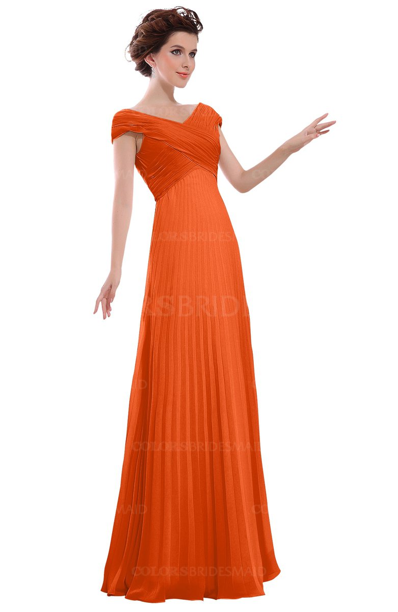 ColsBM Elise Tangerine Bridesmaid Dresses ColorsBridesmaid