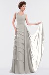 ColsBM Tessa Ashes Of Roses Romantic Sleeveless Zip up Chiffon Floor Length Tiered Bridesmaid Dresses