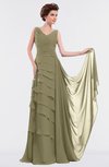 ColsBM Tessa Boa Romantic Sleeveless Zip up Chiffon Floor Length Tiered Bridesmaid Dresses