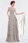 ColsBM Tessa Fawn Romantic Sleeveless Zip up Chiffon Floor Length Tiered Bridesmaid Dresses