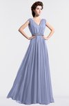 ColsBM Cordelia Blue Heron Vintage A-line Sleeveless Chiffon Floor Length Pleated Bridesmaid Dresses