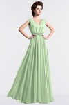 ColsBM Cordelia Pale Green Vintage A-line Sleeveless Chiffon Floor Length Pleated Bridesmaid Dresses