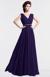 ColsBM Cordelia Royal Purple Vintage A-line Sleeveless Chiffon Floor Length Pleated Bridesmaid Dresses