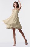 ColsBM Estelle Novelle Peach Modest A-line One Shoulder Criss-cross Straps Short Ruching Bridesmaid Dresses
