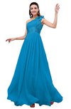 ColsBM Leilani Cornflower Blue Cinderella A-line Asymmetric Neckline Sleeveless Zipper Chiffon Bridesmaid Dresses