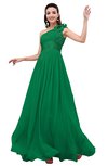 ColsBM Leilani Green Cinderella A-line Asymmetric Neckline Sleeveless Zipper Chiffon Bridesmaid Dresses