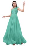 ColsBM Leilani Mint Green Cinderella A-line Asymmetric Neckline Sleeveless Zipper Chiffon Bridesmaid Dresses
