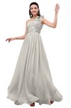 ColsBM Leilani Off White Cinderella A-line Asymmetric Neckline Sleeveless Zipper Chiffon Bridesmaid Dresses