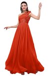 ColsBM Leilani Persimmon Cinderella A-line Asymmetric Neckline Sleeveless Zipper Chiffon Bridesmaid Dresses