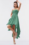 ColsBM Maria Beryl Green Romantic A-line Strapless Zip up Ruching Bridesmaid Dresses