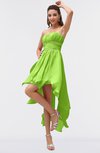 ColsBM Maria Bright Green Romantic A-line Strapless Zip up Ruching Bridesmaid Dresses