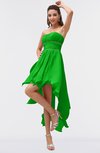 ColsBM Maria Classic Green Romantic A-line Strapless Zip up Ruching Bridesmaid Dresses