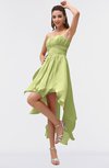 ColsBM Maria Lime Green Romantic A-line Strapless Zip up Ruching Bridesmaid Dresses