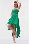 ColsBM Maria Pepper Green Romantic A-line Strapless Zip up Ruching Bridesmaid Dresses