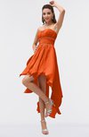ColsBM Maria Tangerine Romantic A-line Strapless Zip up Ruching Bridesmaid Dresses