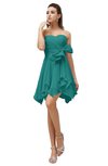 ColsBM Rosalie Emerald Green Princess A-line Backless Chiffon Short Party Dresses