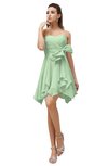ColsBM Rosalie Light Green Princess A-line Backless Chiffon Short Party Dresses