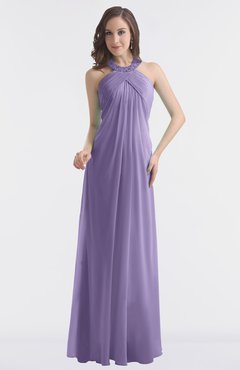 ColsBM Maeve Chalk Violet Classic A-line Halter Backless Floor Length Bridesmaid Dresses