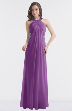 ColsBM Maeve Dahlia Classic A-line Halter Backless Floor Length Bridesmaid Dresses