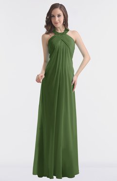 ColsBM Maeve Garden Green Classic A-line Halter Backless Floor Length Bridesmaid Dresses