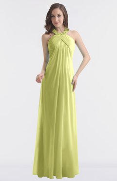 ColsBM Maeve Linden Green Classic A-line Halter Backless Floor Length Bridesmaid Dresses