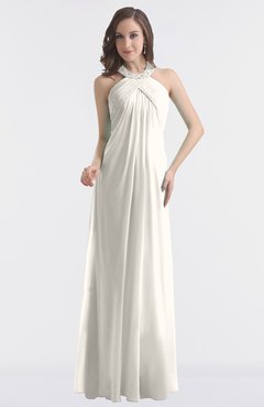ColsBM Maeve Off White Classic A-line Halter Backless Floor Length Bridesmaid Dresses