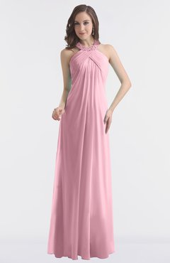 ColsBM Maeve Rosebloom Classic A-line Halter Backless Floor Length Bridesmaid Dresses