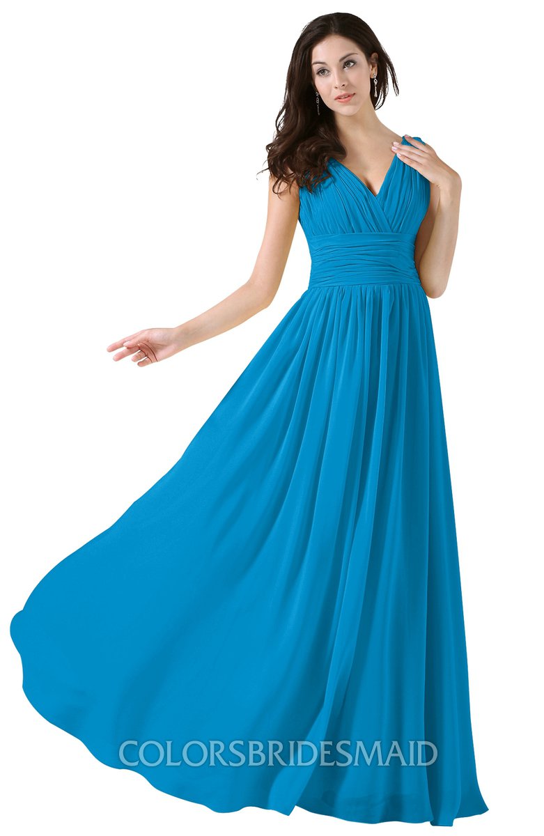 cornflower blue bridesmaid dresses sale