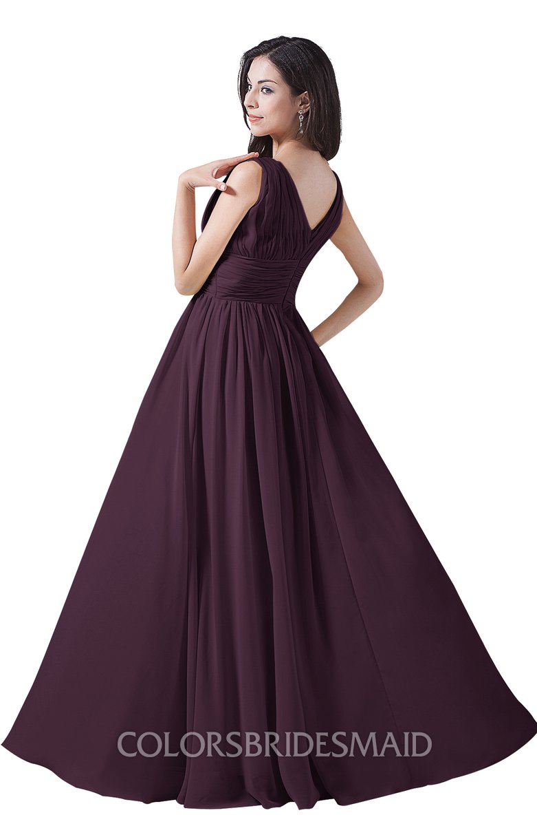 plum color dress