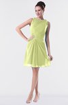 ColsBM Fatima Lime Green Modest Sheath Sleeveless Knee Length Beaded Homecoming Dresses