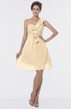ColsBM Emmy Apricot Gelato Romantic One Shoulder Sleeveless Backless Ruching Bridesmaid Dresses