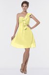 ColsBM Emmy Daffodil Romantic One Shoulder Sleeveless Backless Ruching Bridesmaid Dresses