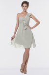 ColsBM Emmy Platinum Romantic One Shoulder Sleeveless Backless Ruching Bridesmaid Dresses
