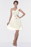 ColsBM Emmy Whisper White Romantic One Shoulder Sleeveless Backless Ruching Bridesmaid Dresses