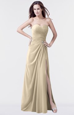 ColsBM Mary Novelle Peach Elegant A-line Sweetheart Sleeveless Floor Length Pleated Bridesmaid Dresses