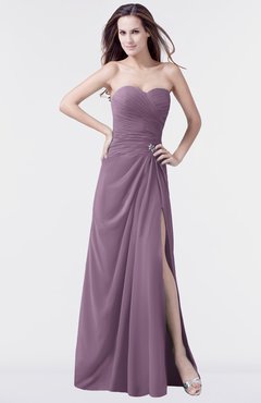 ColsBM Mary Valerian Elegant A-line Sweetheart Sleeveless Floor Length Pleated Bridesmaid Dresses