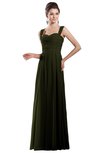 ColsBM Alena Beech Simple A-line Sleeveless Chiffon Floor Length Pleated Evening Dresses