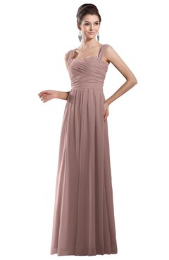 ColsBM Alena Blush Pink Simple A-line Sleeveless Chiffon Floor Length Pleated Evening Dresses