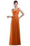 ColsBM Alena Mango Simple A-line Sleeveless Chiffon Floor Length Pleated Evening Dresses