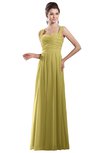 ColsBM Alena Misted Yellow Simple A-line Sleeveless Chiffon Floor Length Pleated Evening Dresses