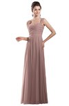 ColsBM Alena Nectar Pink Simple A-line Sleeveless Chiffon Floor Length Pleated Evening Dresses