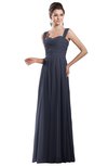 ColsBM Alena Nightshadow Blue Simple A-line Sleeveless Chiffon Floor Length Pleated Evening Dresses