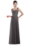 ColsBM Alena Ridge Grey Simple A-line Sleeveless Chiffon Floor Length Pleated Evening Dresses