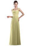ColsBM Alena Soft Yellow Simple A-line Sleeveless Chiffon Floor Length Pleated Evening Dresses