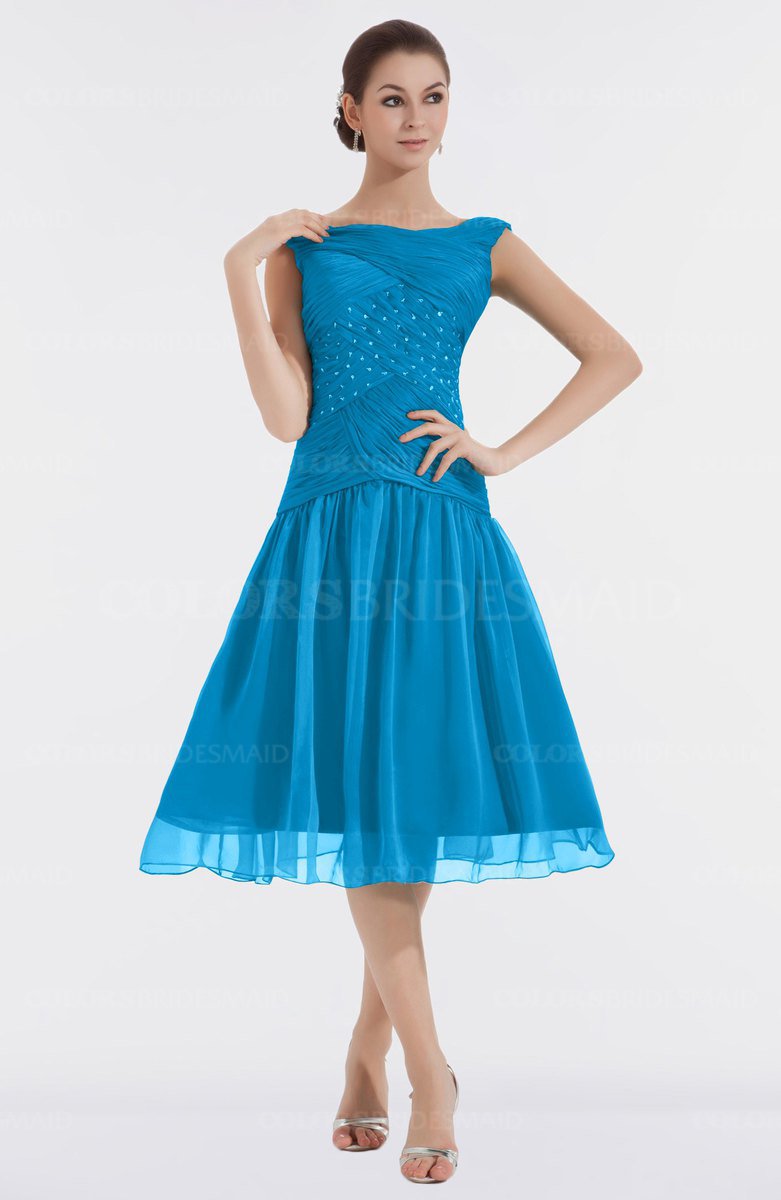 cornflower blue dress